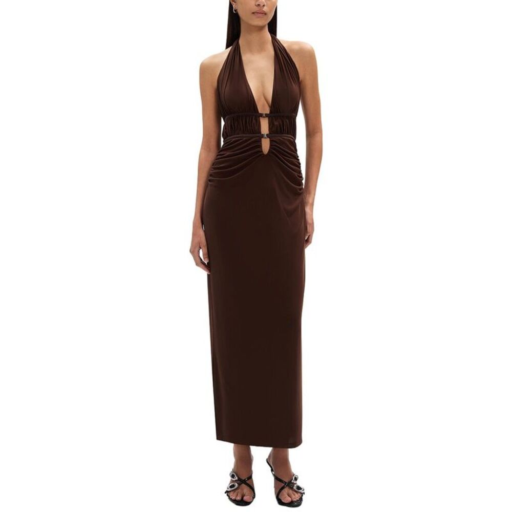 Misha Womens  The 'Celine' Mesh Dress, Brown